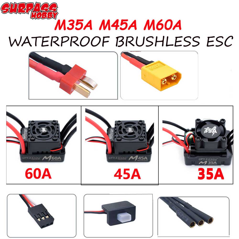 Contrôleur de vitesse électron - Esc Waterproof 60A avis et prix
