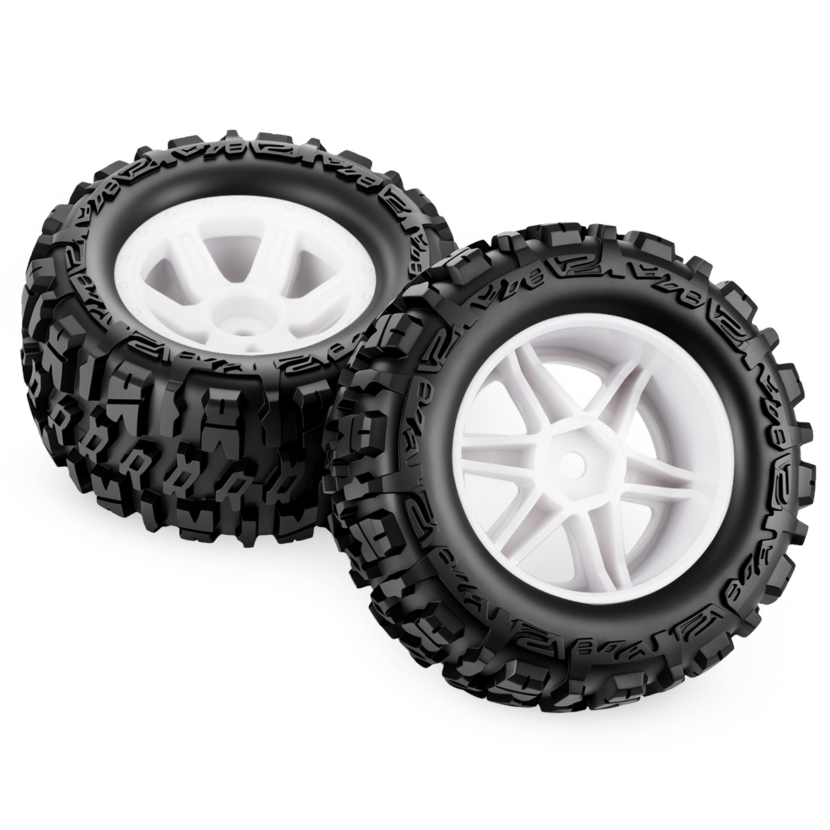 4 pneus en caoutchouc de 87 mm - Rc Hobby Trucks avis et prix
