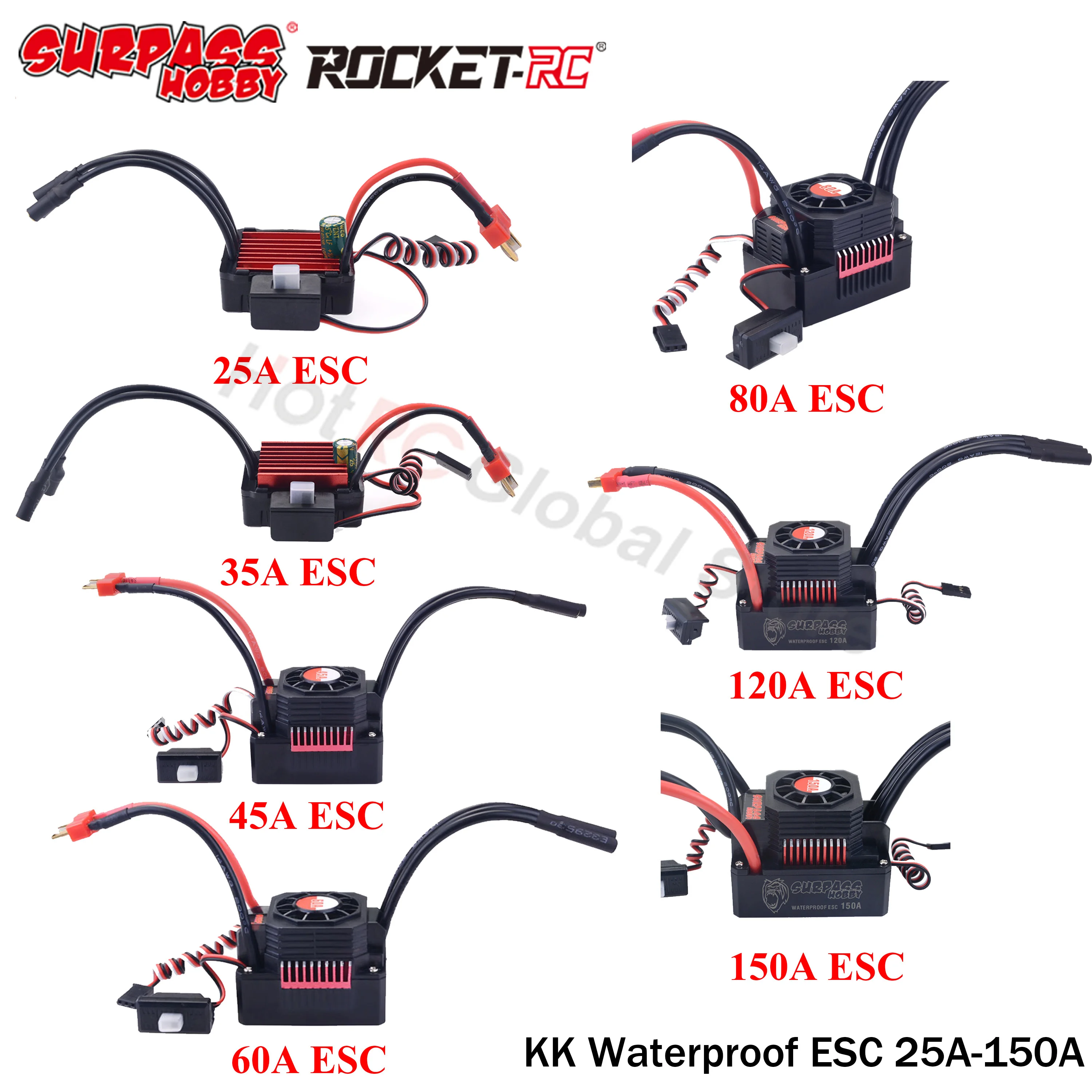 SURPASS HOBBY KK 25A 35A 45A 6 - Esc Waterproof 60A avis et prix